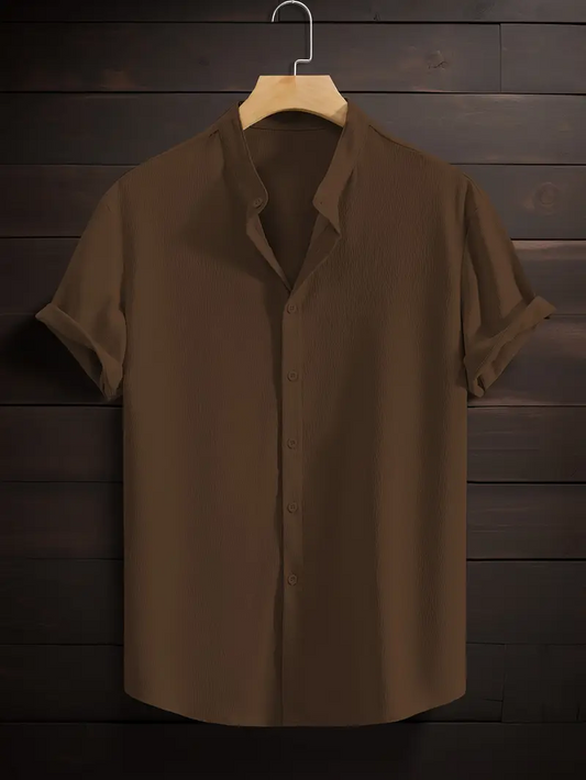 Solid Cotton Shirt