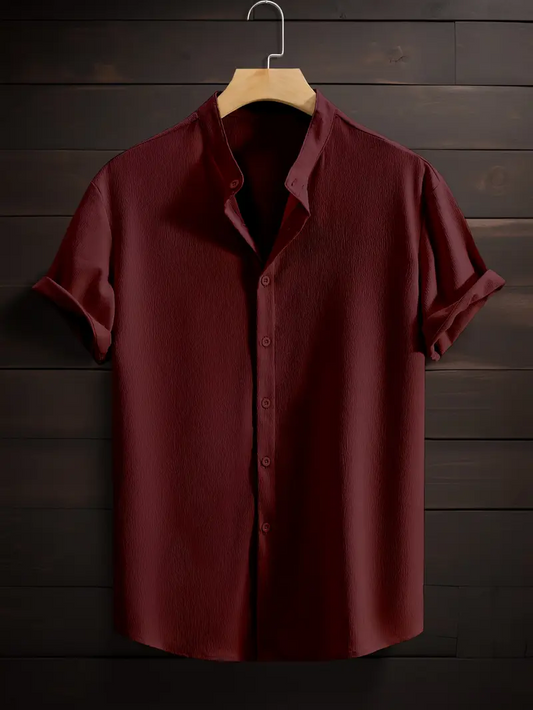 Solid Cotton Shirt