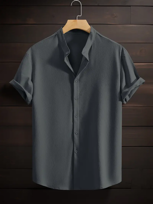 Solid Cotton Shirt